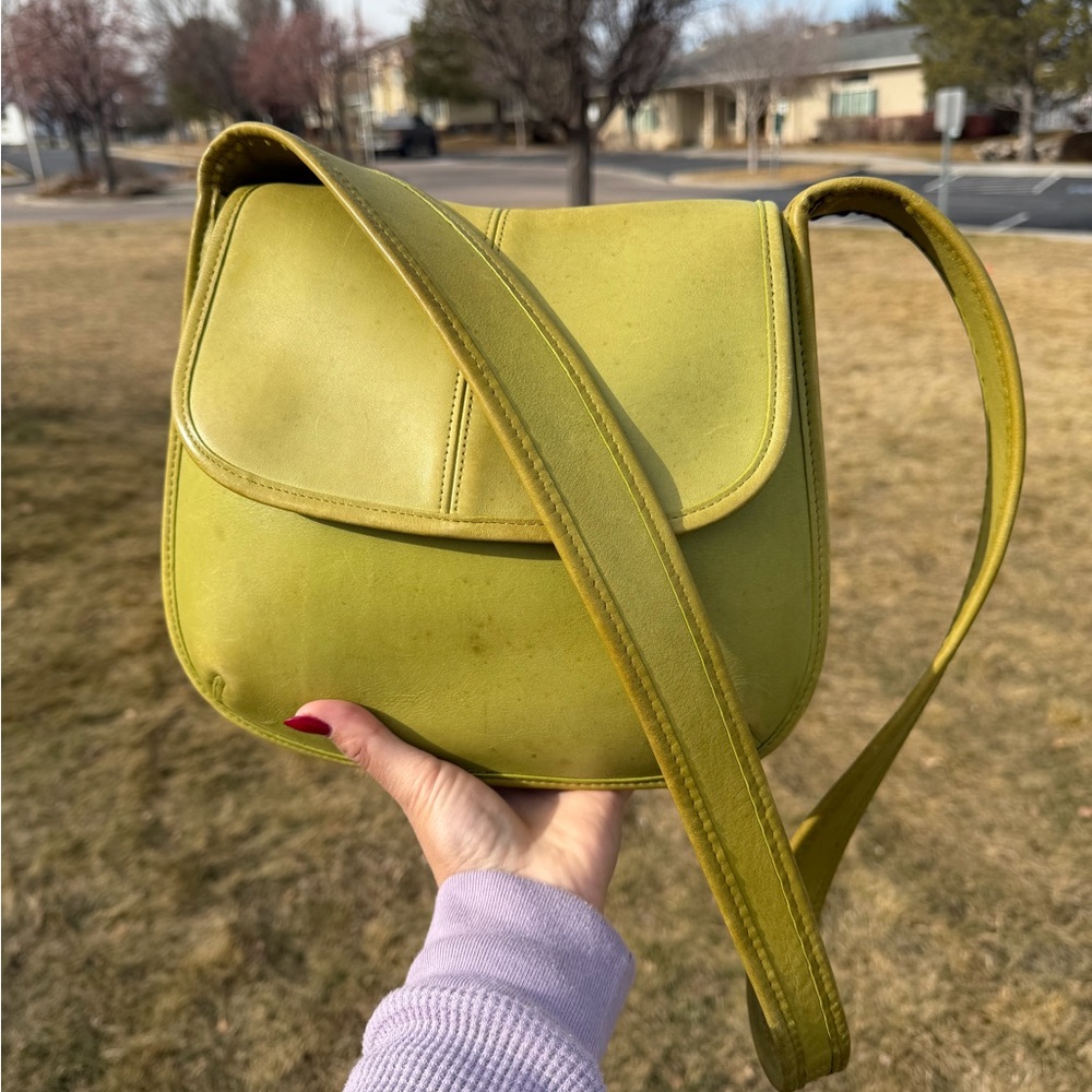 Coach Vintage HTF Kiwi Ergo Flap #9034
